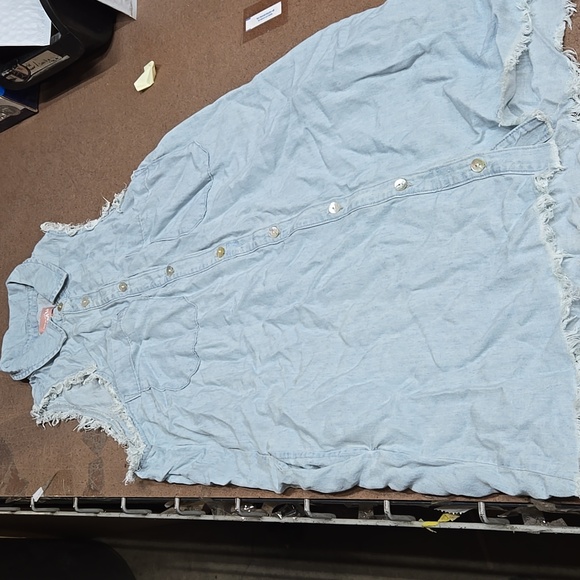 NWOT Show Me Your Mumu Vicki Mini denim Shirt Dress - Picture 5 of 7